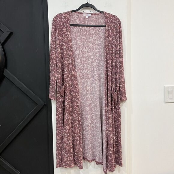 LuLaRoe Sweaters - Lularoe Floral Longsleeve Ribbed Cardigan Size XS Pockets